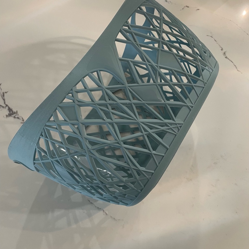 Stylish Blue Geometric Basket Storage Home Decorative